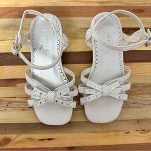 Sonoma white little girl shoes size 9